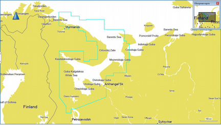 Карта глубин баренцева моря териберка