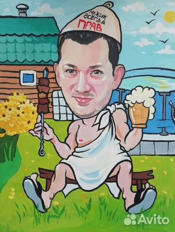 Шаржи, портреты, картина на заказ, художник