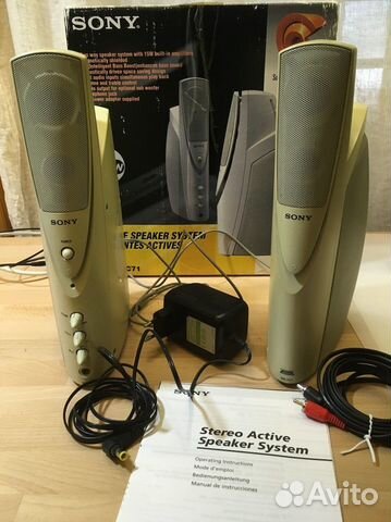 Активные колонки Sony SRS-PC71 для компьютера