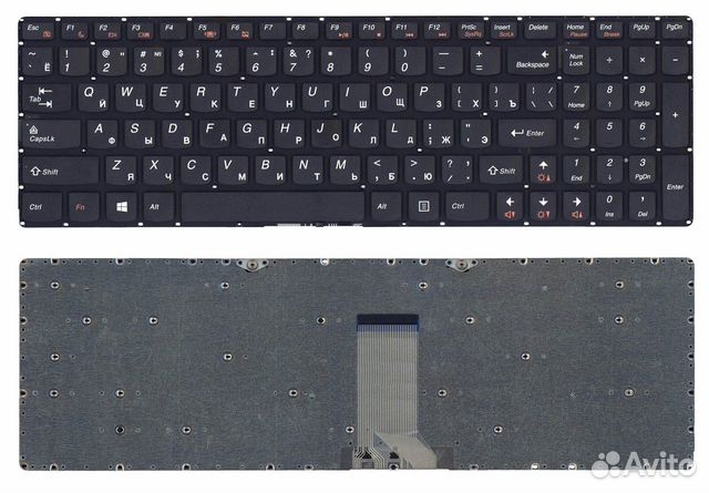 Клавиатура Lenovo B5400 M5400 черная без рамки