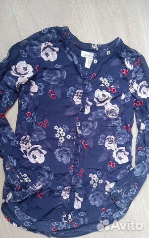 Блузка рубашка H&M и др.вещи на девочку 146см