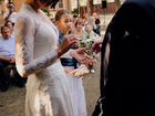 Свадебное платье с длинными руковами