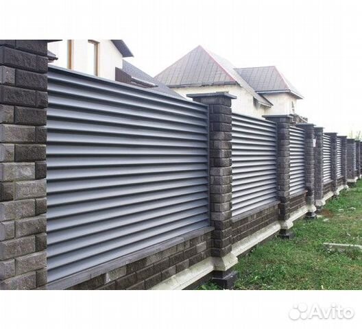 Забор из жалюзи ламелей, ворота,калитка купить в Казани | Товары для ...