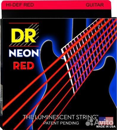 Струны для электрогитары DR NRE-10 Neon Красные