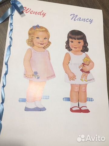 Бумажная кукла ретро