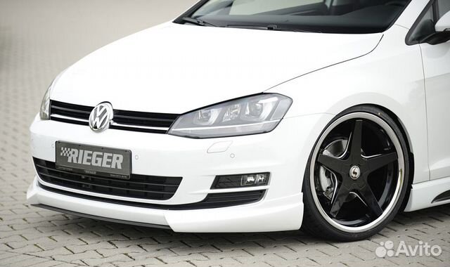 VW Golf 7 12-17 Накладка на передний бампер Rieger