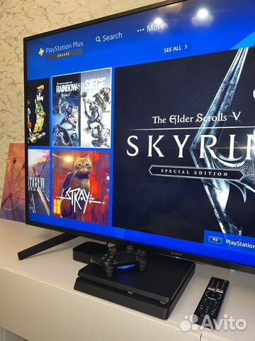 Sony PlayStation4 Slim + (450 игр) PS Plus Deluxe