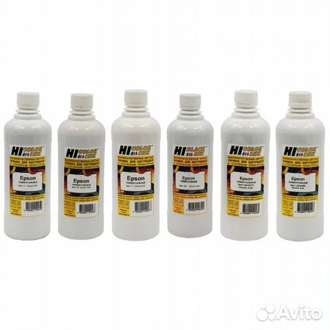 Чернила на Epson комплект из 6 цветов по 0.5 литра