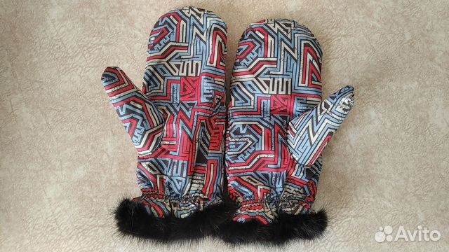 Варежки рукавицы новые непромокаемые кролик