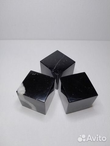 Каменные подставки под статуэтки, 3 шт. 30*30*30мм