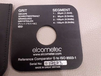 Эталон шероховатости Elkometer grit (песок)