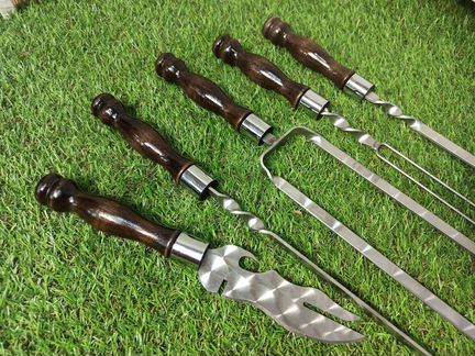 Шампура с деревянной ручкой