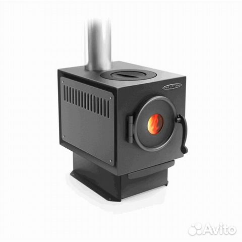 Дровяная отопительно-варочная печь Золушка.Дымоход