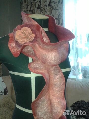 Валяные шарфы и палантины