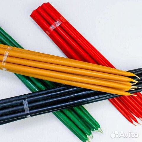 Цветные восковые свечи