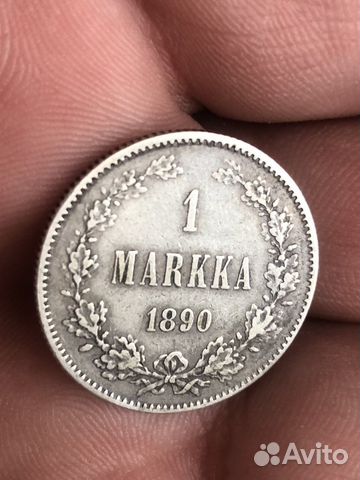 1 марка 1890 L (Финляндия)