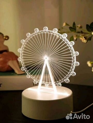 Ночник 3D, светильник