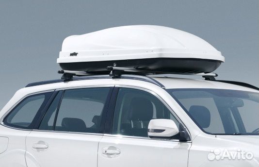 Автомобильный бокс Koffer А-430 белый глянец (430л