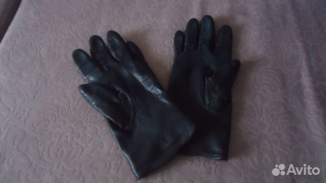Перчатки кожанные женские S