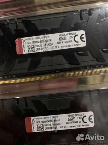 Оперативная память DDR4 16GB HyperX