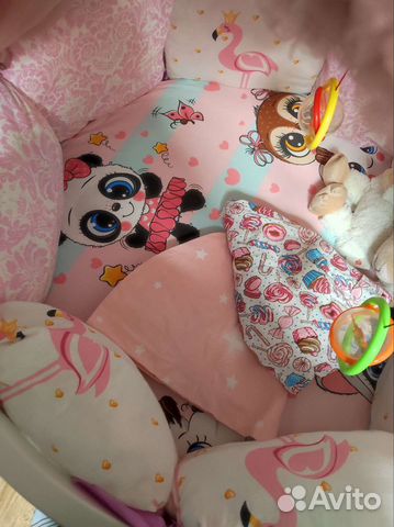 Простынь на круглую кроватку