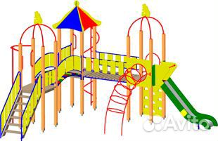 Детские площадки игровые качели карусели в наличии