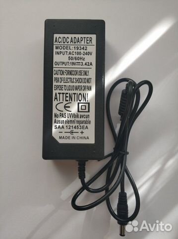 Блок питания для тв и ноутбука 19V3.42A новый
