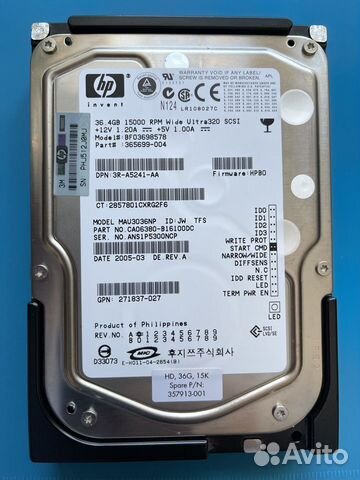 Жесткий диск HP MAU3036NP 36,4Гб