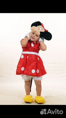 Карнавальный костюм мини маус 1-3 года