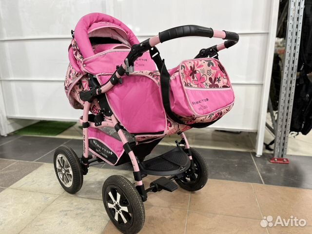 Коляска bebetto Super Kid розовая