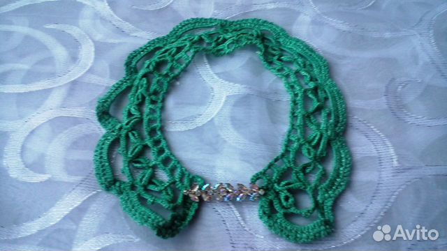 Ажурный воротник крючком