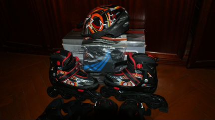 Роликовые коньки с регулировкой размера 36-41