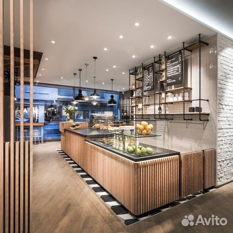 Витрина и оборудование для пекарни, кафе, бара