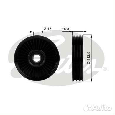 Ролик ремня приводного chevrolet lacetti/aveo/nubi