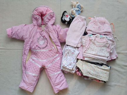 Вещи пакетом на девочку 62-74