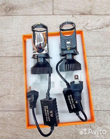 Лампа LED светодиодная с линзой Н4