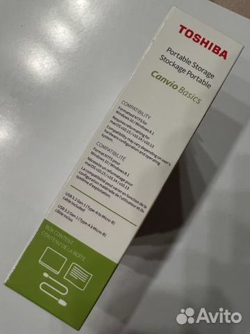 Внешний жесткий диск Toshiba 1 Tb новый