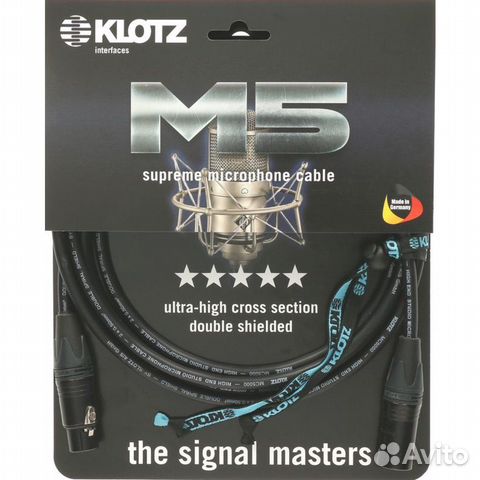 Кабель микрофонный Klotz M5FM10