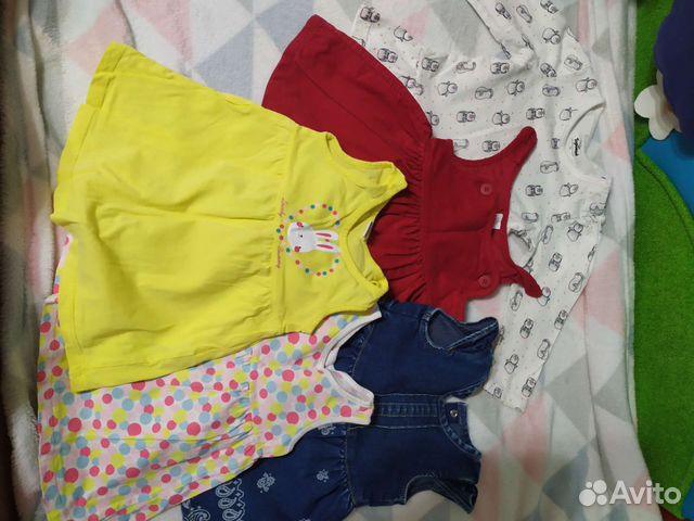 Вещи пакетом на девочку 6-9 месяцев