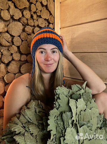 Шапки Вязанные для бани и сауны