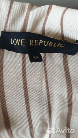 Платье love republic 44 бежевого цвета