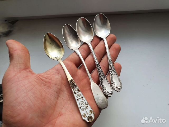 Серебряные ложки 84 875 пробы