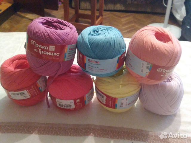 Пряжа для сумок и ковриков купить в Москве | Хобби и отдых | Авито