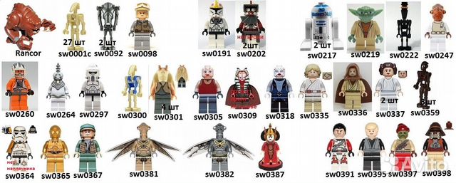 Lego Star Wars Minifigures - обновлено 13.08.23
