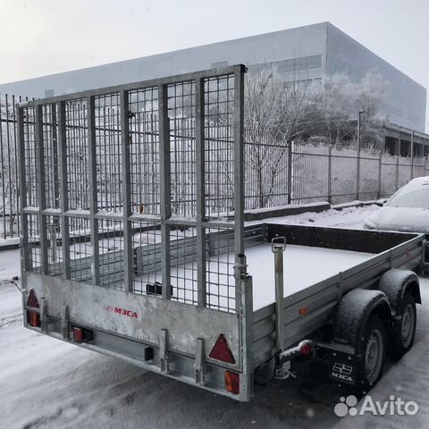 Прицеп для перевозки двух снегоходов