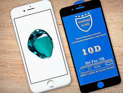Полноразмерное защитное стекло на iPhone 7/8/SE2