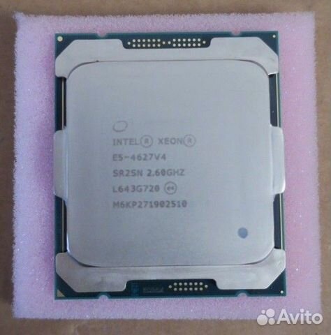 Intel Xeon e5-4627v4 10 core 2.6-3.2GHz 135W