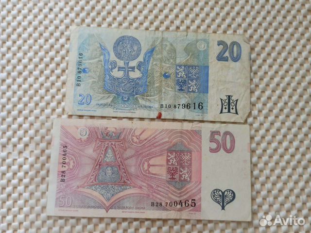 Набор банкнот Чехии