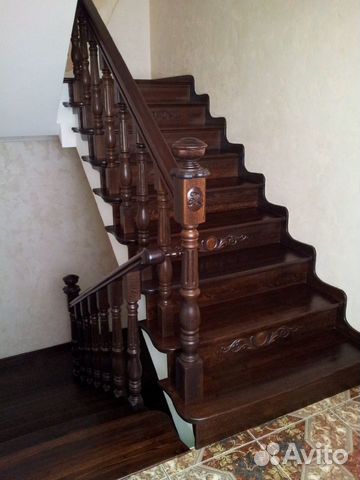 Лестница деревянная на заказ, под ключ