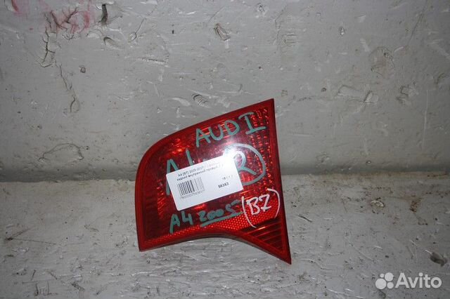 Фонарь задний внутренний правый audi A4 B7 2005-20